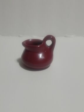 Bybee Pottery Burgandy Ceramic  Mini Pitcher